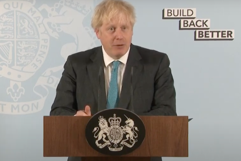 Mr Johnson got advice for north-east England wrong (Sky News)