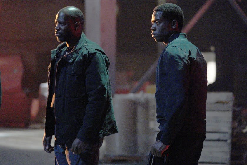 Snowfall -- Fx TV Series, SNOWFALL "The Weight" -- Season 4, Episode 2 (Airs Wednesday, February 24) -- Pictured: (l-r) Kwame Patterson as Lurp, Damson Idris as Franklin Saint. CR: Byron Cohen/FX Kwame Patterson, left, and Damson Idris in "Snowfall" on Fx.