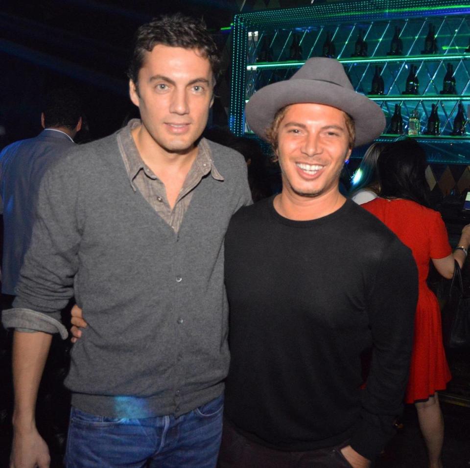 Fabian Basabe (left) and publicist Nick D’Annunzio are pictured in 2015.