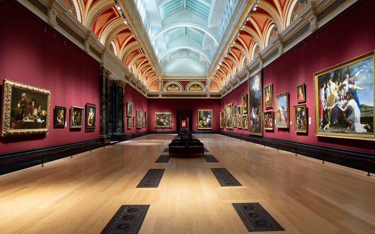 Room 32 of the National Gallery, which reopens this week with new safety measures in place - The National Gallery