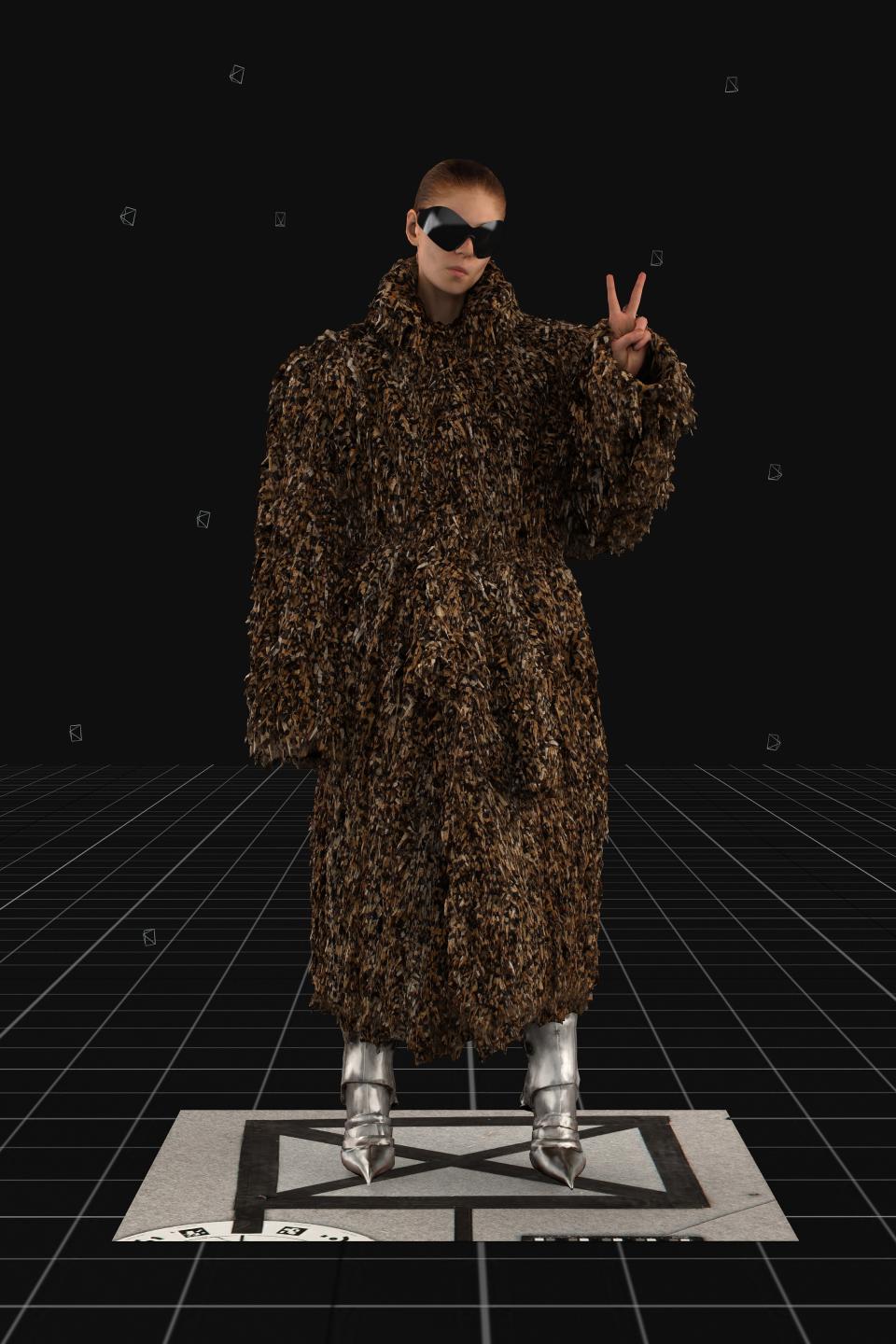 Sometimes a great coat is all you need. Let yours make a statement like Balenciaga’s leopard topper—sunglasses optional.