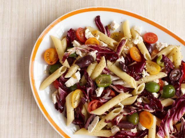 <p>Pasta salad is the ideal BBQ companion. It's creamy and delicious (and a great way to get <a href="https://www.countryliving.com/uk/homes-interiors/gardens/a20120884/most-cost-effective-vegetables-grow-home-garden/" rel="nofollow noopener" target="_blank" data-ylk="slk:garden vegetables;elm:context_link;itc:0;sec:content-canvas" class="link ">garden vegetables</a> into a dish). If you whip up a big batch of pasta ahead of time, you can assemble a pasta salad in minutes. It is also a great <a href="https://www.countryliving.com/food-drinks/g783/picnic-recipes-0609/" rel="nofollow noopener" target="_blank" data-ylk="slk:picnic food;elm:context_link;itc:0;sec:content-canvas" class="link ">picnic food</a>. Whether you're cooking for a crowd, or just packing something to take to the park, any one of these pasta salads will make a great addition. </p><p>🍴 <a href="https://join.countryliving.com/pubs/HR/CLG/CLG1_Plans.jsp?cds_page_id=255394&cds_mag_code=CLG&cds_tracking_code=clg-edit-inline-pasta-salad-recipes-evergreen-test-april21" rel="nofollow noopener" target="_blank" data-ylk="slk:Let us share our favorite recipes;elm:context_link;itc:0;sec:content-canvas" class="link "><strong><span><em>Let us share our favorite recipes</em></span></strong></a> <strong>from the Country Kitchen to yours.</strong></p>