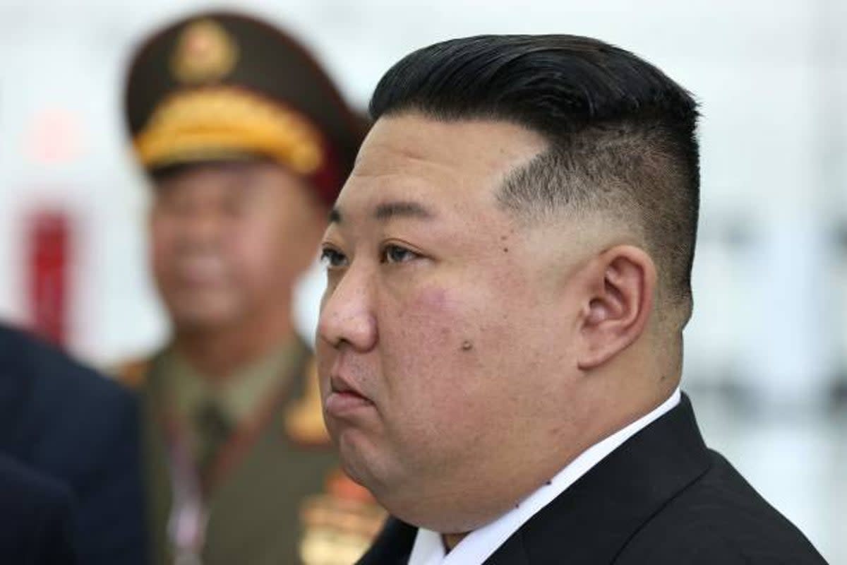 North Korea's leader Kim Jong-un visits the Vostochny Cosmodrome in Amur region (POOL/AFP via Getty Images)