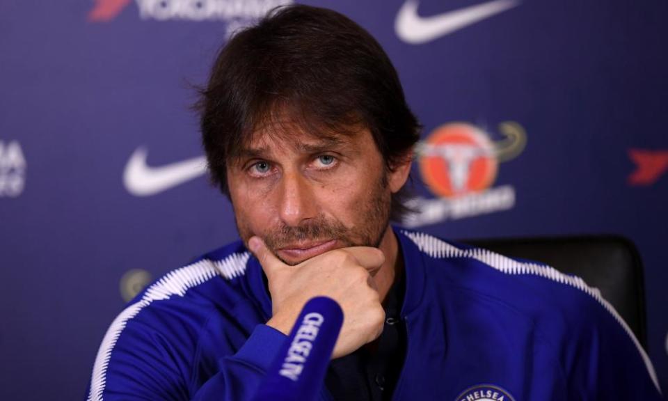 Antonio Conte believes it is tougher to manage a club like Chelsea who are expected to challenge for trophies
