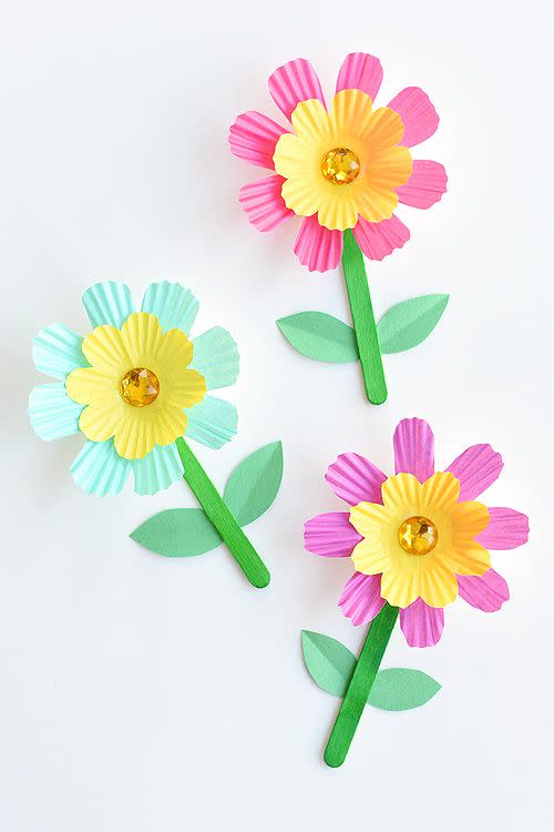 Cupcake Liner Flowers