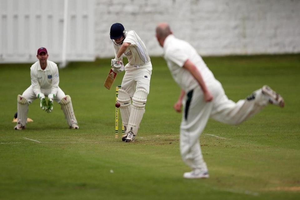 Aire-Wharfe League action between Guisley and Harden