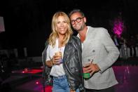 <em>Million Dollar Listing'</em>s Josh Flagg and Tracy Tudor Maltas celebrate the property premier of #Warhol90210 in Beverly Hills, California.