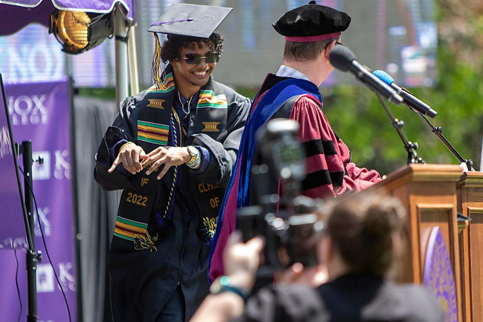 The 177th Knox College Commencement, graduating the Class of 2022, was held on the lawn of Old Main on Sunday, June 5, 2022.