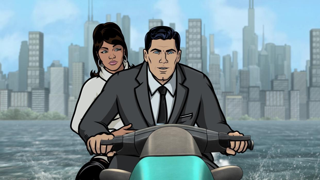  Lana Kane and Sterling Archer in Archer. 