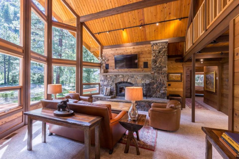 Triple Creek Ranch’s spacious Riverside Cabin. 