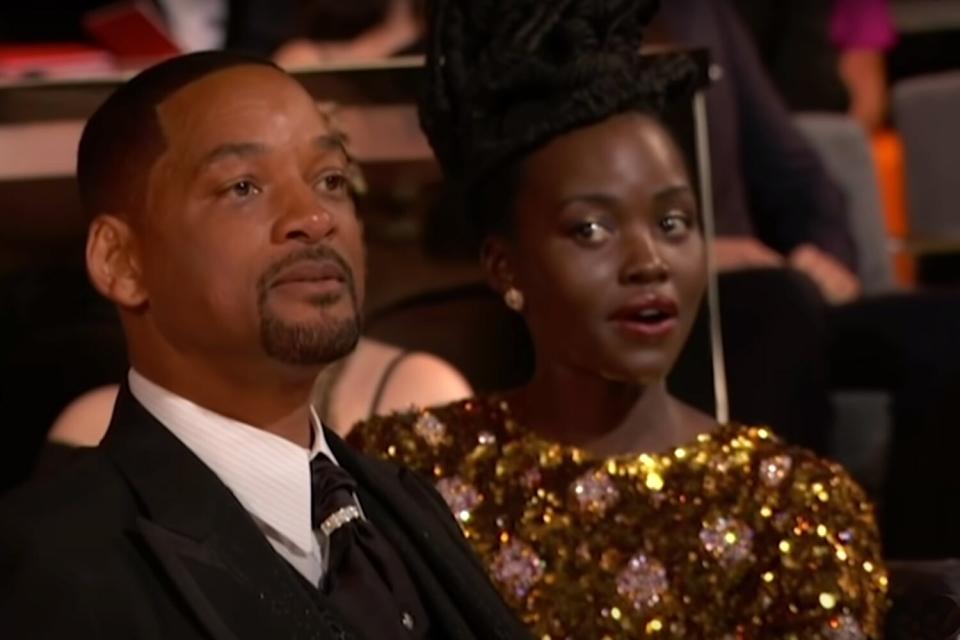 Will Smith appeared to slap presenter Chris Rock in the face with an open hand and shouted a vulgarity at the comedian for making a joke about his wife's appearance at the Oscars ceremony