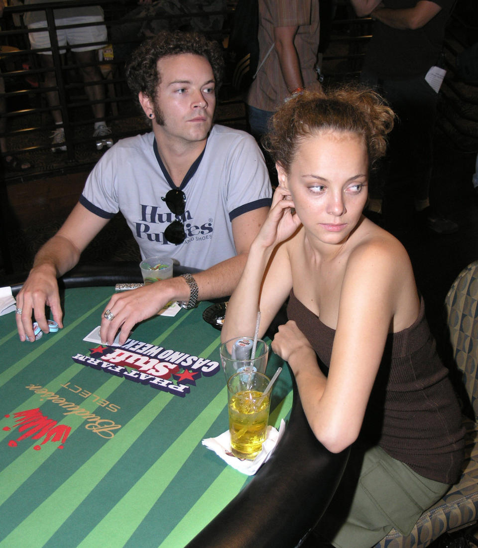 Danny Masterson and Bijou Phillips during Stuff Magazine - Phat Farm - Poker Tournament at The Palms Hotel and Casino in Las Vegas on Aug. 13, 2005. (Bruce Gifford/FilmMagic / Bruce Gifford/FilmMagic)