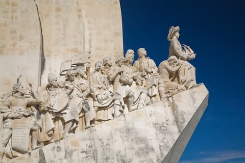 Henry the Navigator leads his fellow explorers looking out to sea - Credit: Getty