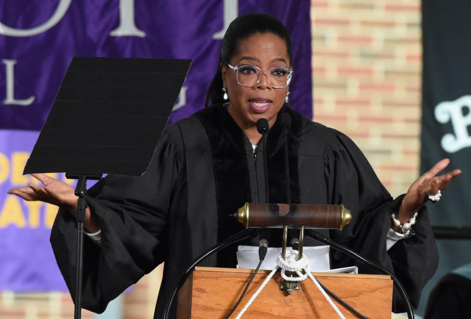 Oprah Winfrey supports education and many other causes. (Photo: Rick Diamond/Getty Images)
