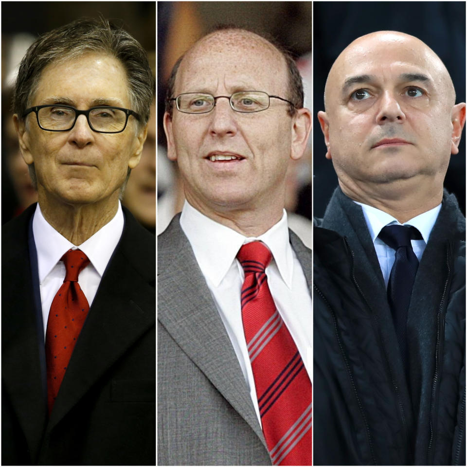 John W Henry, Joel Glazer and Daniel Levy