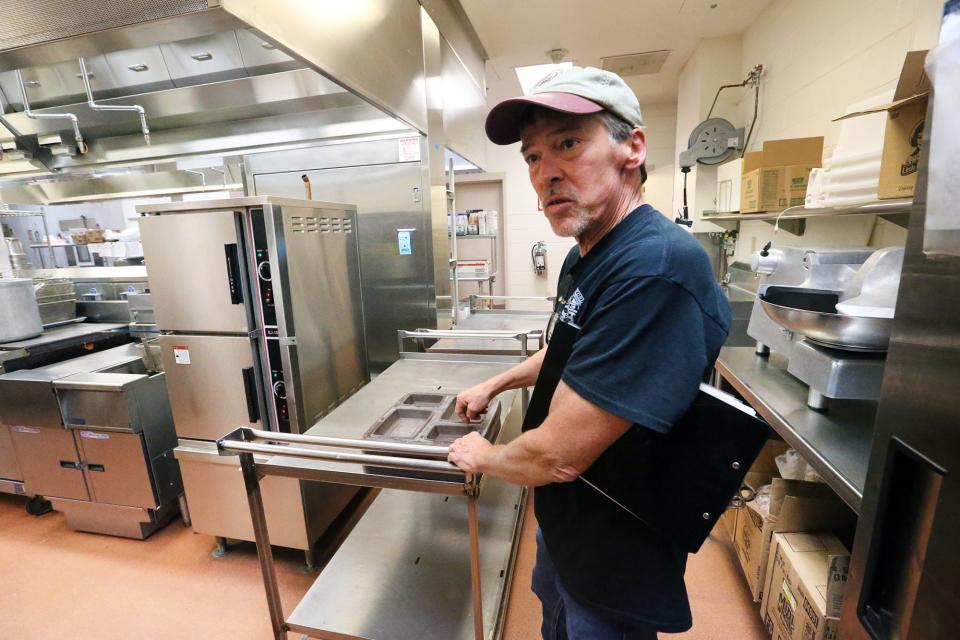 Strafford County Jail kitchen supervisor Paul Thorpe says holiday meals are important and the staff tries its best to make it a special occcasion.