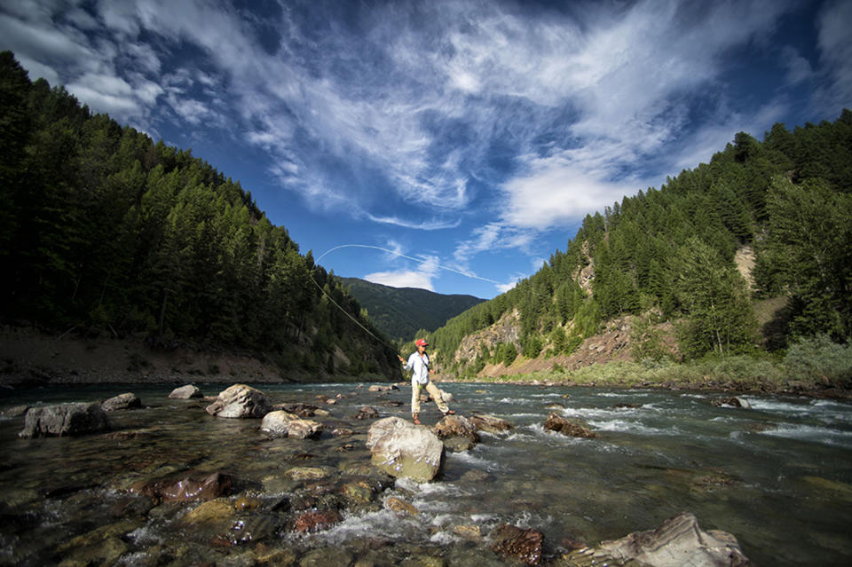 <p>Fly-fishing on the Middle Fork of the Flathead River. (Photo: Lee Cohen) </p>