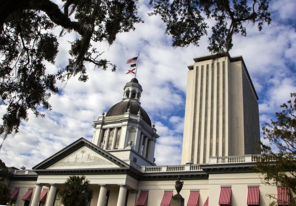 Le Capitole de Floride à Tallahassee, là où des manifestants pro-Trump sont attendus dimanche pour s'opposer aux résultats électoraux certifiant la victoire de Joe Biden. - MARK WALLHEISER / GETTY IMAGES NORTH AMERICA / Getty Images via AFP