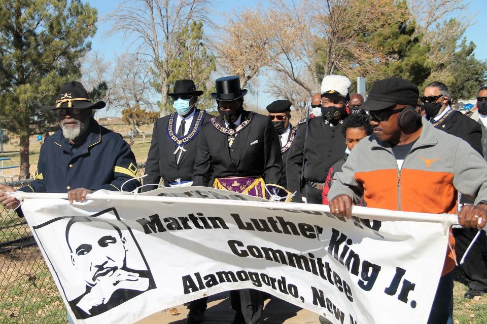The 2022 Martin Luther King, Jr. March was held Saturday, January 15, 2022 at Alameda Park in Alamogordo.

The event included speeches, a proclamation read by Alamogordo Mayor Susan Payne, a letter from U.S. Senator Ben Ray Lujan read by Nadia Sikes, a cookout and a march from Alameda Park to the Alamogordo Airborne Monument at the corner of 10th Street and White Sands Boulevard.