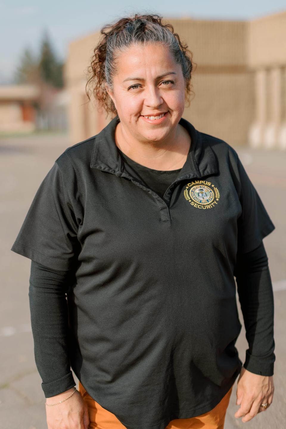 Lorena Casillas is a campus security assistant at Stockton Unified School District.