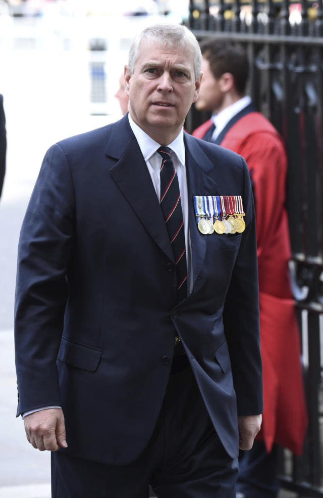 November 21st 2019 - Prince Andrew The Duke of York steps down from all official royal public duties amid the escalation of his associations in the Jeffrey Epstein scandal. - File Photo by: zz/KGC-03/STAR MAX/IPx 2015 5/10/15 Prince Andrew The Duke of York attends the National Service of Thanksgiving at Westminster Abbey. (London, England, UK)