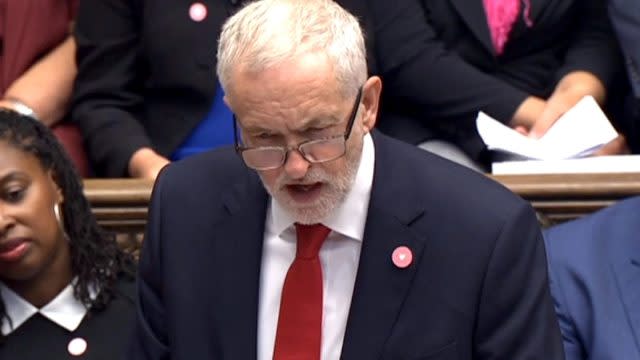 Labour leader Jeremy Corbyn called for the Government to scrap the 1 per cent pay cap