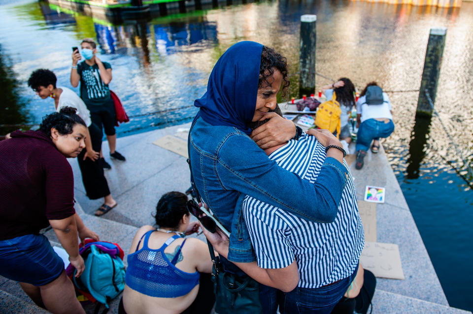 Gedenkveranstaltung für Sarah Hegazi im Juni 2020 (Bild: Ana Fernandez/SOPA Images/LightRocket via Getty Images)