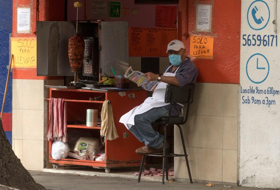 Puesto de tacos en Ciudad de México. (CLAUDIO CRUZ / AFP) (Photo by CLAUDIO CRUZ/AFP via Getty Images)