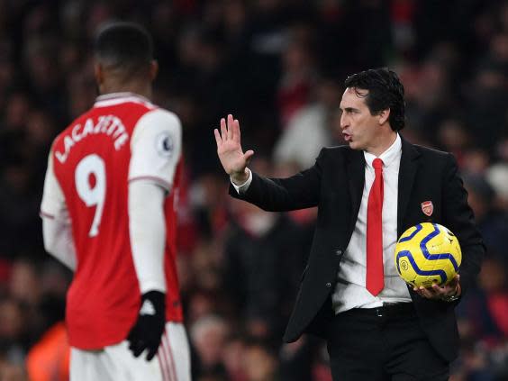 Unai Emery is under pressure after a run of poor results (Getty)
