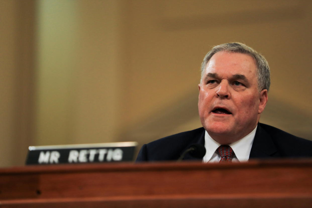 U.S. Internal Revenue Service (IRS) Commissioner Charles Rettig testifies before a House Ways and Means Committee Oversight Subcommittee hearing on 