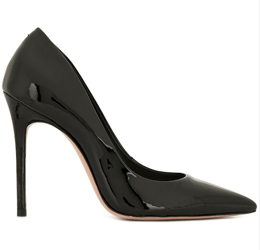 schutz pointed toe pumps, black patent leather, caioloea