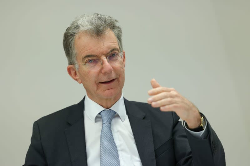 Christoph Heusgen, chairman of the Munich Security Conference, speaks during an interview with the German Press Agency (dpa). Jörg Carstensen/dpa