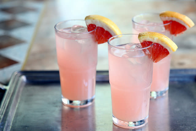 Rosemary Rhubarb Grapefruit Cocktail