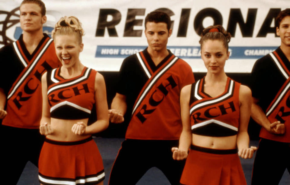 <a href="http://movies.yahoo.com/movie/bring-it-on/" data-ylk="slk:BRING IT ON;elm:context_link;itc:0;sec:content-canvas" class="link ">BRING IT ON </a>(2000 ) <br>Directed by: Peyton Reed <br>Starring: Kirsten Dunst and Eliza Dushku<br><br>“I am a choreographer. That's what I do. You are cheerleaders. Cheerleaders are dancers who have gone retarded. What you do is a tiny, pathetic subset of dancing. I will attempt to turn your robotic routines into poetry, written with the human body. Follow me, or perish, sweater monkeys.” ’nuff said. --Matt Whitfield