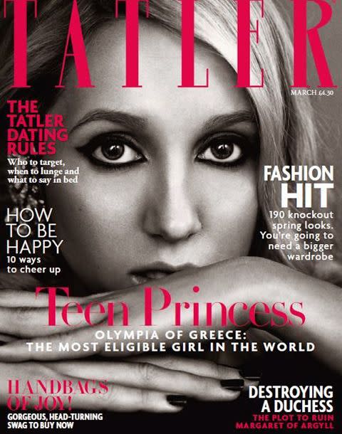 On the cover of <i>Tatler</i>. Photo: Tatler.