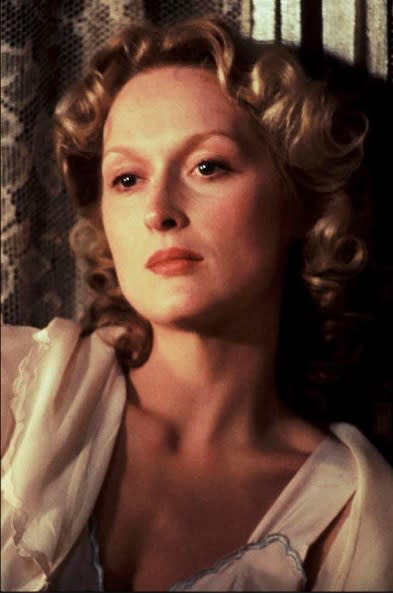 <p> Meryl Streep in Sophie&apos;s Choice in 1982 </p>