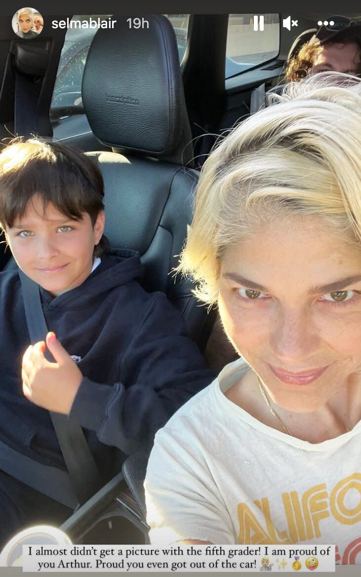 Selma Blair and son Arthur