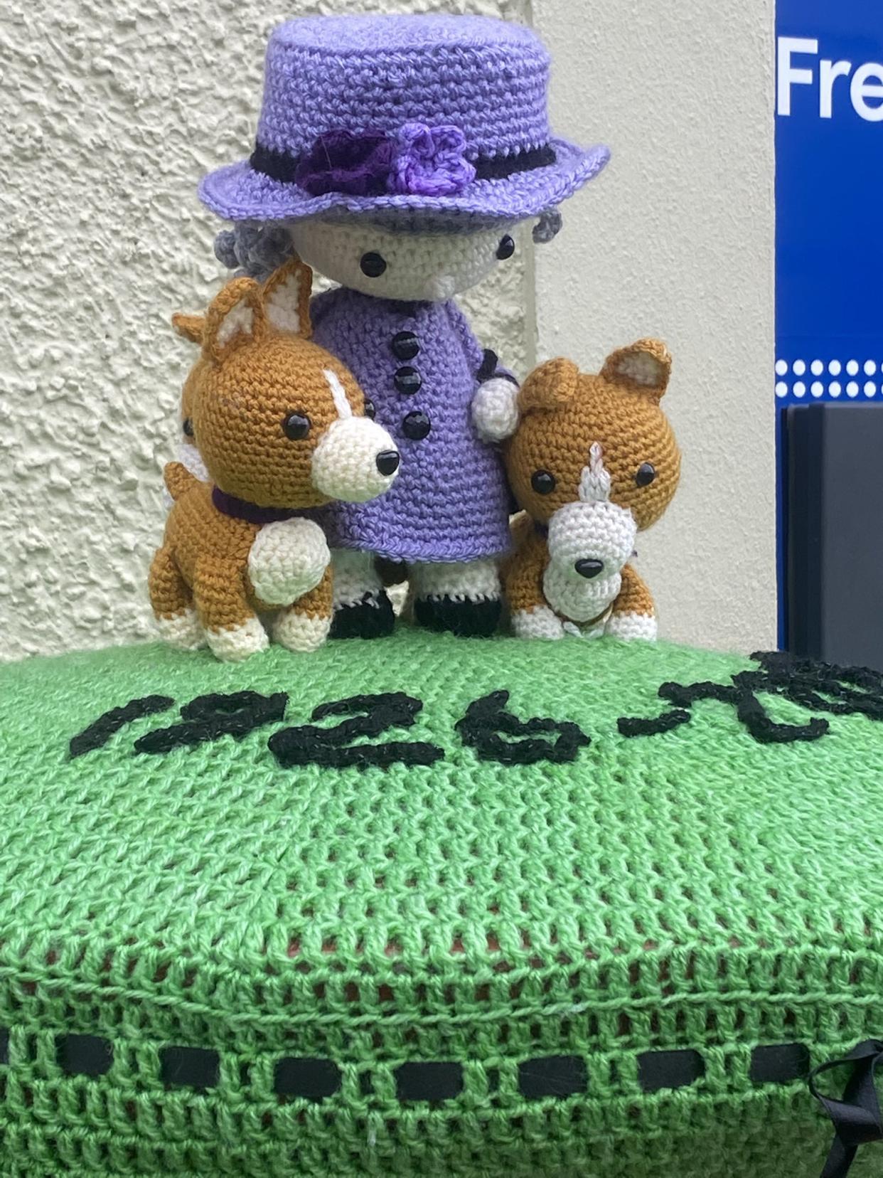 A tribute to the Queen created by Stranraer Community Crafters (Kenny Paterson/PA)
