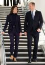 <p>Prince William and Catherine, Princess of Wales, <a href="https://www.harpersbazaar.com/celebrity/latest/a42112987/prince-william-kate-middleton-arrive-boston/" rel="nofollow noopener" target="_blank" data-ylk="slk:arrive;elm:context_link;itc:0;sec:content-canvas" class="link ">arrive</a> at Boston Logan International Airport.</p>