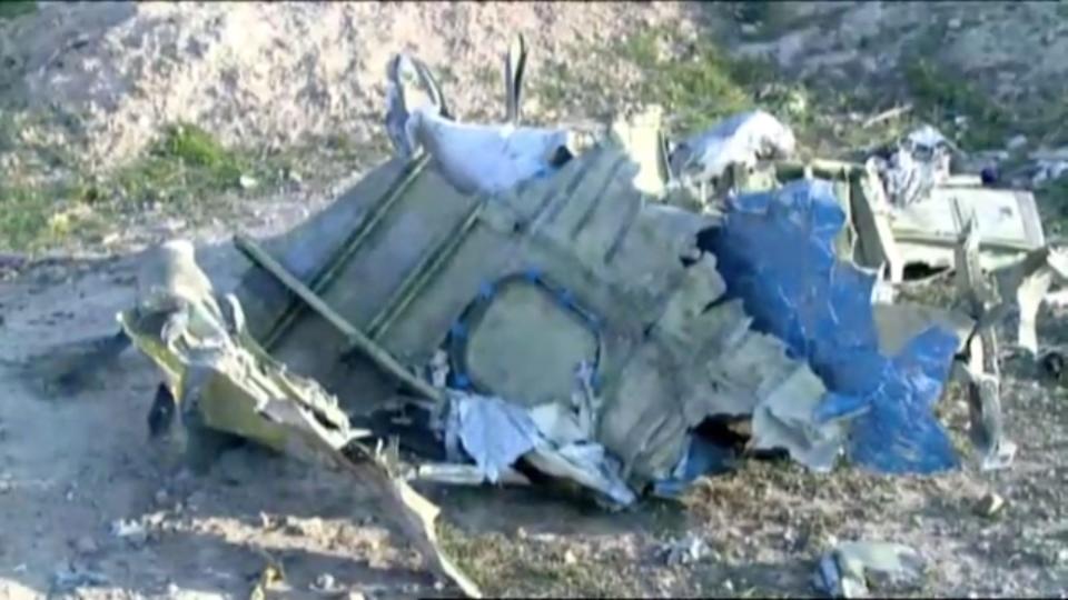 Wreckage Ukraine Airlines flight .JPG