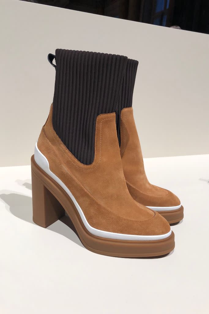 Hermes, fall 2019 trends, brown suede boots