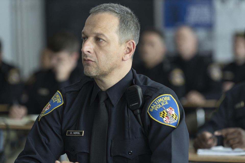 Josh Charles as Daniel Hersl in We Own This City. (Sky/HBO)
