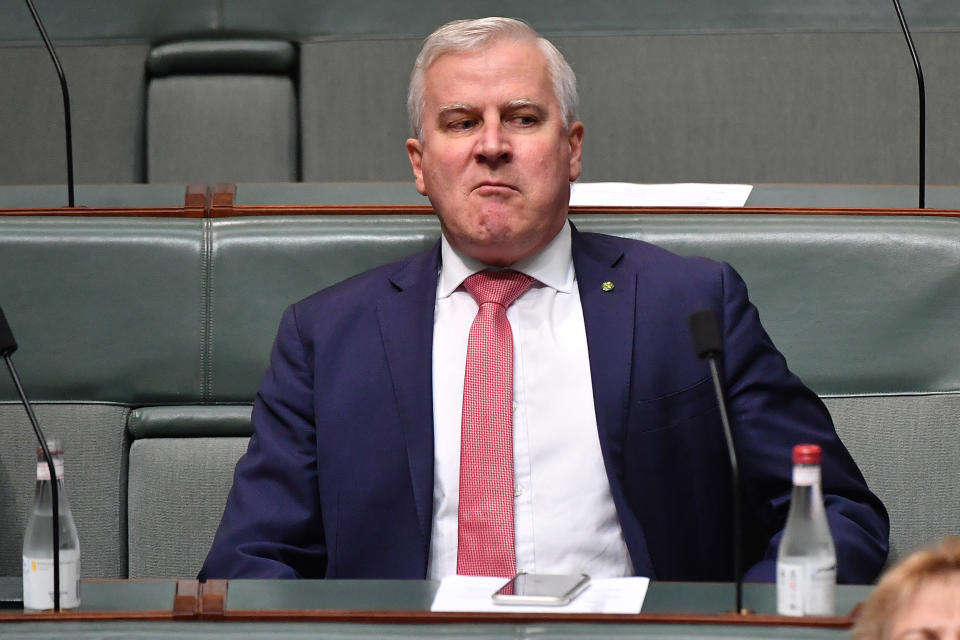 Former Deputy Prime Minister Michael McCormack during Parliament Question Time