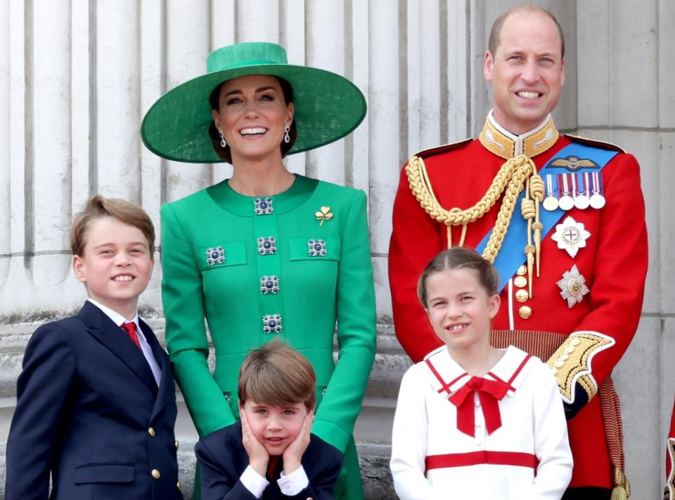 Kate Middleton, Prince William, Prince George, Princess Charlotte, Prince Louis, Trooping the Colour, 2023