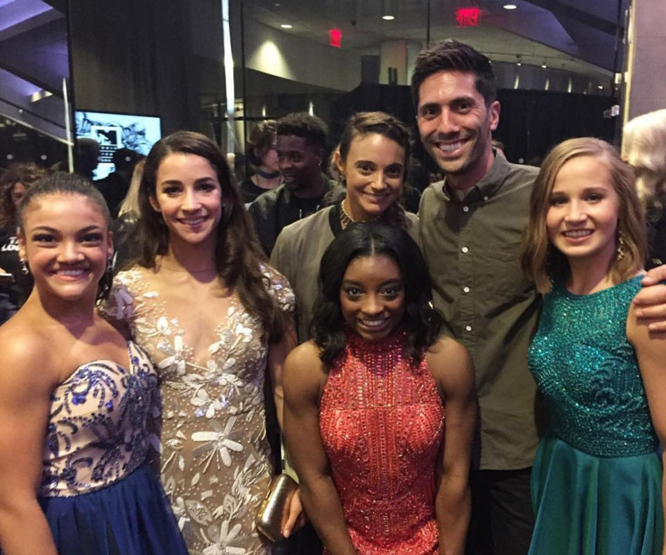 And Catfish host Nev Schulman shared this pic of himself with the girls.