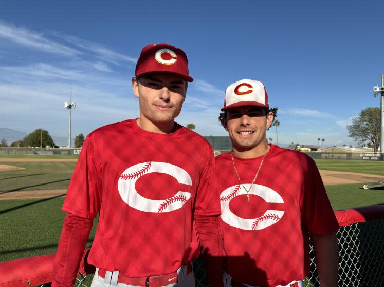 Brothers Brady and Trey Ebel of Corona High.