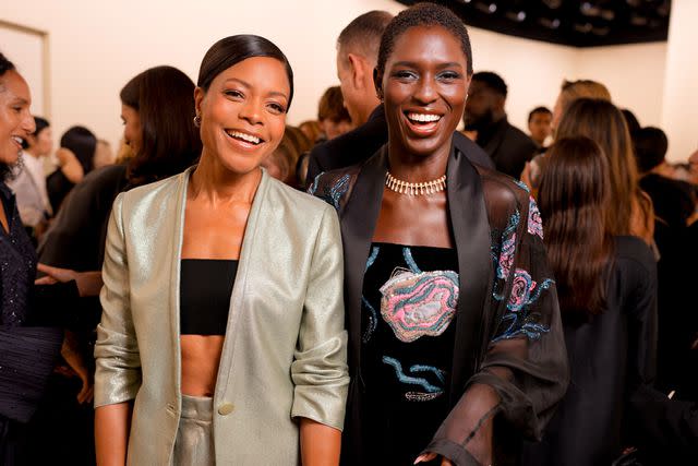 <p>Swan Gallet/WWD via Getty</p> Naomie Harris and Jodie Turner-Smith