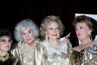 <p>Although the cast of <em>Golden Girls</em> were great friends on the show, things were a little different behind the scenes — Bea Arthur and White didn't seem to get along very well. <a href="https://www.villagevoice.com/2011/05/05/betty-white-reveals-why-bea-arthur-hated-her/" rel="nofollow noopener" target="_blank" data-ylk="slk:White once said;elm:context_link;itc:0;sec:content-canvas" class="link ">White once said </a>of Arthur, "She was not that fond of me. She found me a pain in the neck sometimes. It was my positive attitude — and that made Bea mad sometimes. Sometimes if I was happy, she'd be furious!" </p>