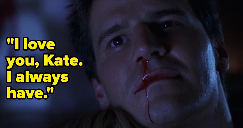 david boreanaz with a bloody nose in valentine