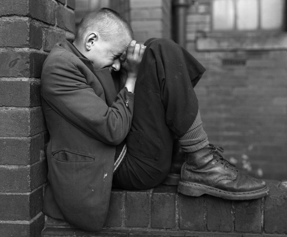  Youth on a wall, Jarrow, Tyneside, 1976 -  Chris Killip